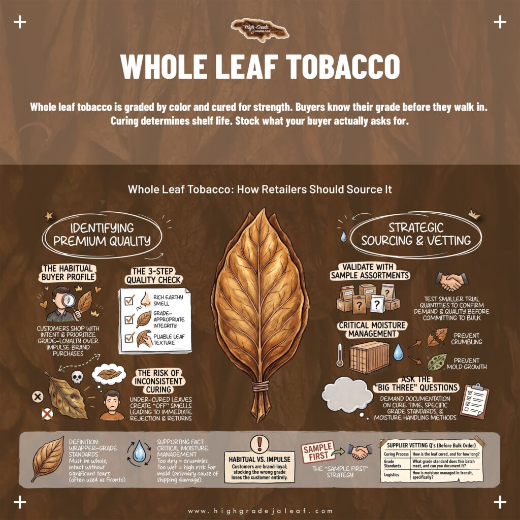 Whole Leaf Tobacco Infographic